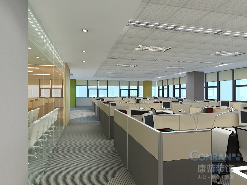 塔塔集团深圳公司开敞办公区设计