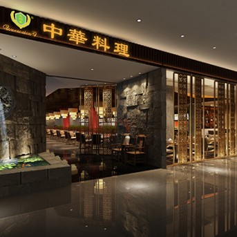 康蓝装饰最新项目案例：中华料理餐厅装饰设计工程